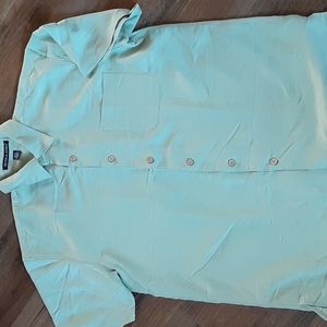Sage green camp shirt from Devon and Jones. XL